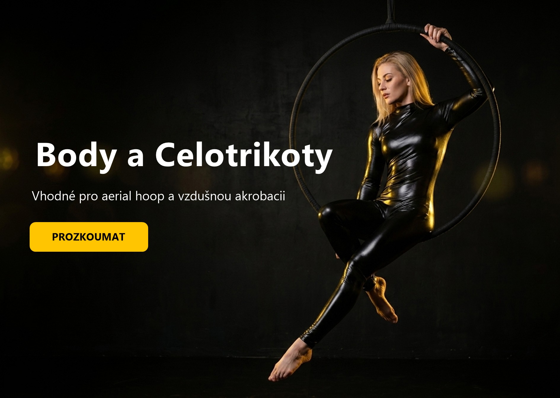 Odkaz na produkty produkty  body a celotrikoty vhodné na aerial hoop a vzdušnou akrobacii