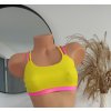Sportovní podprsenka Denis  - yellow/pink