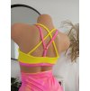Sportovní podprsenka Denis  - yellow/pink