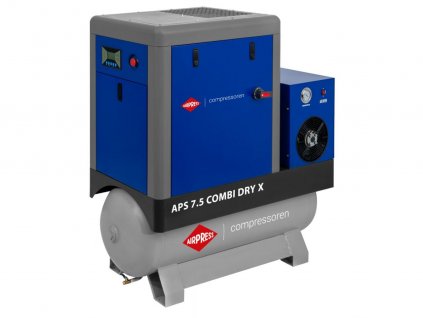 Šroubový kompresor APS 7.5 Combi Dry X 10 bar 7.5 PS/5.5 kW 690 l/min 200 l