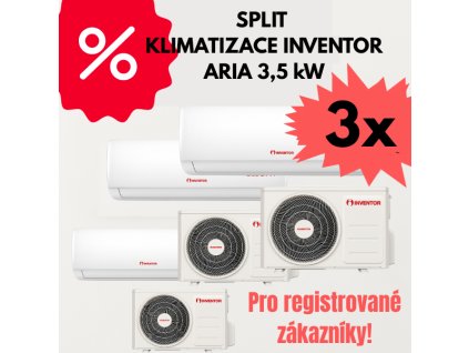 AKCE 3x SPLIT INVENTOR ARIA 3,5 kW | NKKLIMA.CZ