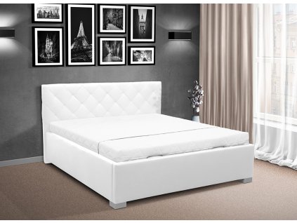 Luxus Doppelbett DENIS 160x200 cm weiss