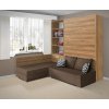SOFA 21075 HNE ZAVŘENÁ OŘECH 559