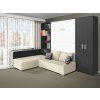 VÝLKOPKA NOVÁ SOFA BEŽ ZAVŘENÁ ANTRACIT BW