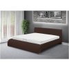 Bett Seina NEW mit mechanischer Öffnung des Stauraums EKO Leder , braun