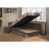 Polsterbett mit Stauraum 160x200 cm mit offenem Stauraum