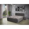 Doppelbett Lora 160x200cm in grau gepolstert