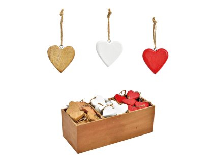 10020496 Závěs srdíčko 4x5cm mix