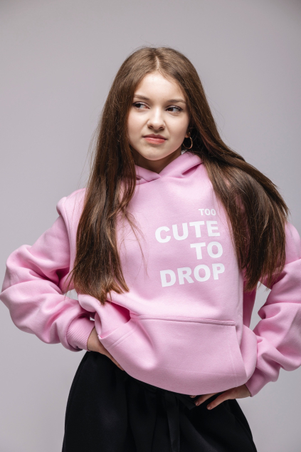 HOODIE NO DROP BABY PINK