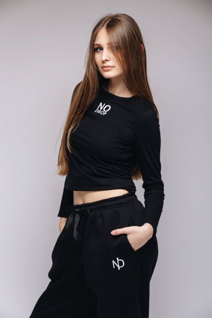 LONGSLEEVE NO DROP BLACK