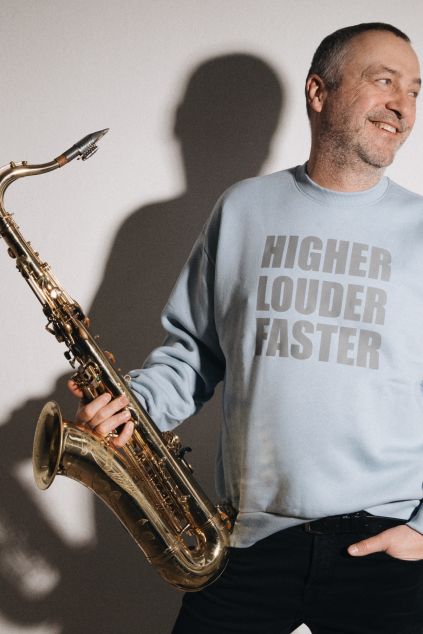 MAN HIGHER FOGGY BLUE MIKINA 5