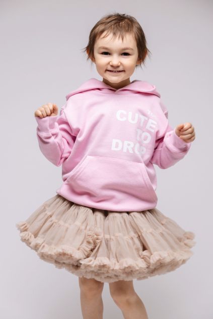 KIDS HOODIE PINK CUTE 3