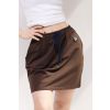 MINI SKIRT CHOCOLATE BROWN 3