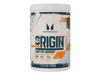 MyProtein Origin Pre-Workout Stim Free, 600 g Příchuť: Pomeranč/Mango/Soda (Příchuť Pomeranč/Mango/Soda)
