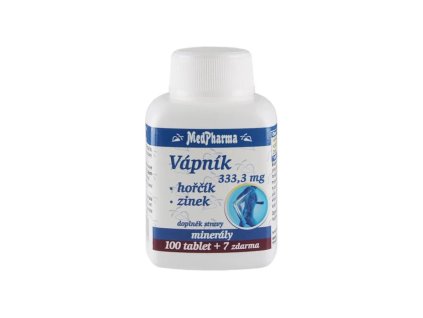 Medpharma Vápnik Horčík Zinok 107 tabliet