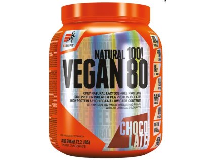 Extrifit Vegan Protein 80 1000 g Príchuť: (Balení 1 kg, Príchuť Ľadová káva)