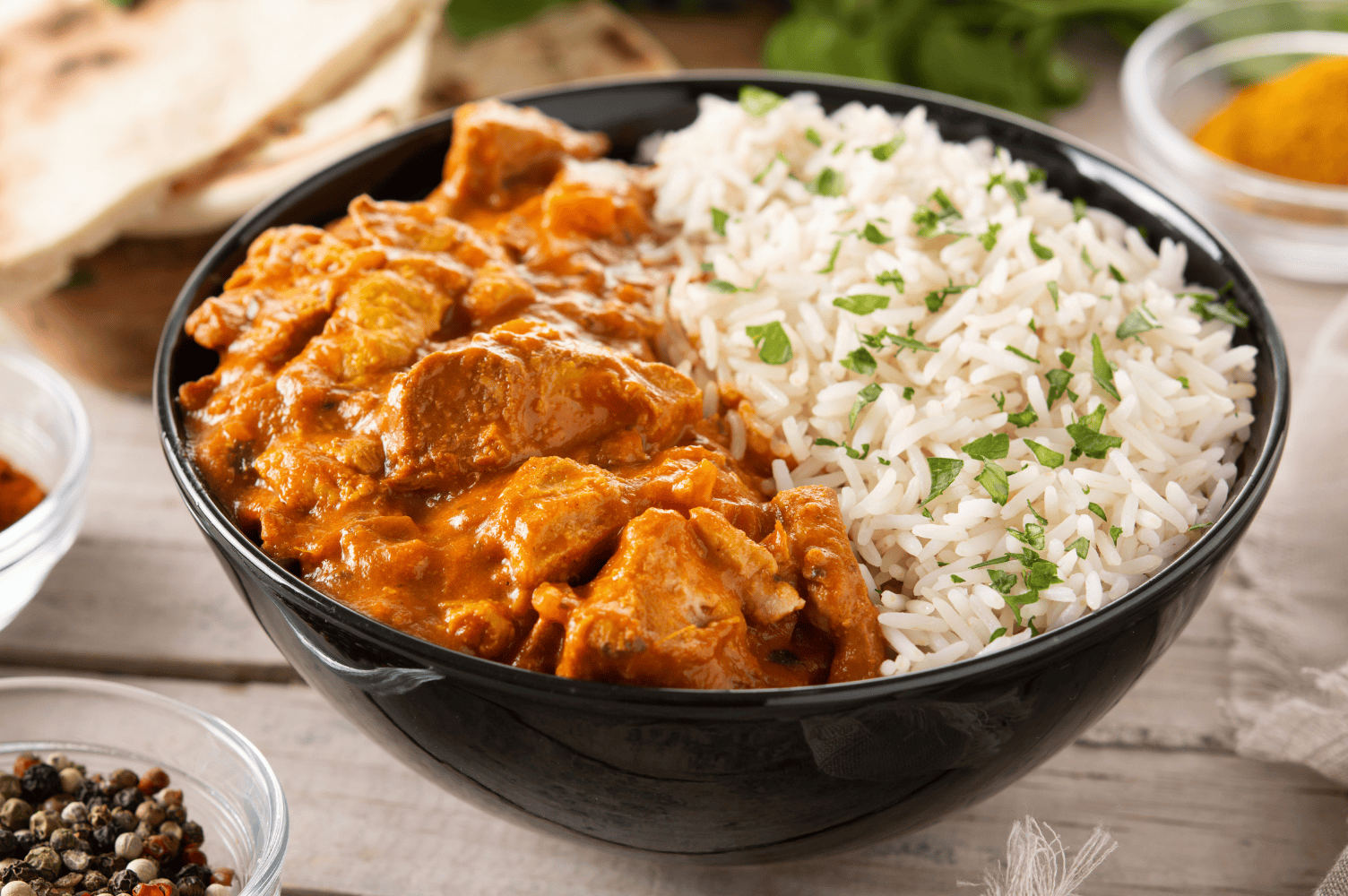 Recept na kuracie mäso na špenáte s kari a kokosovým mliekom