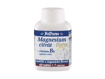 MedPharma Magnesium citrát Forte + vitamín B6 - 67 tabliet