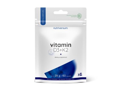 Nutriversum Vitamín D3 + K2, 60 kapslí
