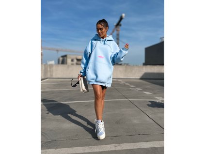 Mikinové šaty B A R B I E "baby blue"