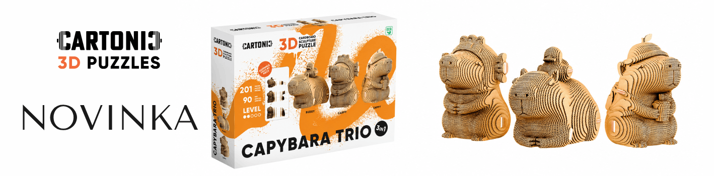 3d puzzle Capybara TRIO