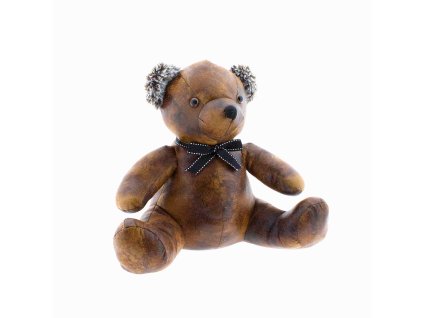 Zarážka do dveří – medvídek Bernard z umělé kůže, Hamilton Living