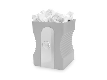 Odpadkový koš Sharpener, šedý, tvar ořezávátka, Balvi