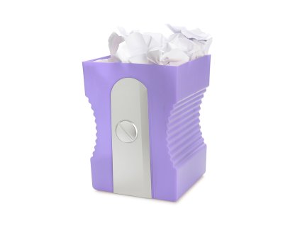 Odpadkový koš Sharpener, fialový, tvar ořezávátka, Balvi
