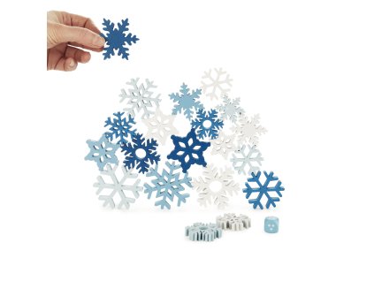 Balanční hra Snowflake, sněhové vločky ze dřeva, Balvi