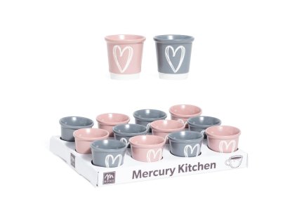 Porcelánový šálek 100 ml, mix barev, Mercury