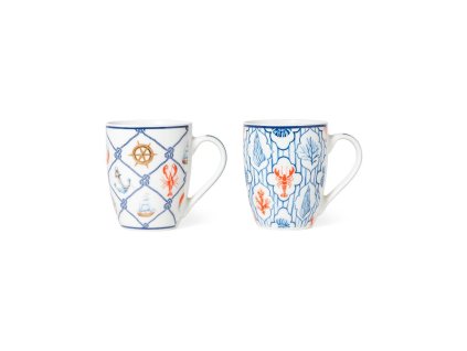 Porcelánový hrnek Beach 340 ml, mix motivů, Mercury