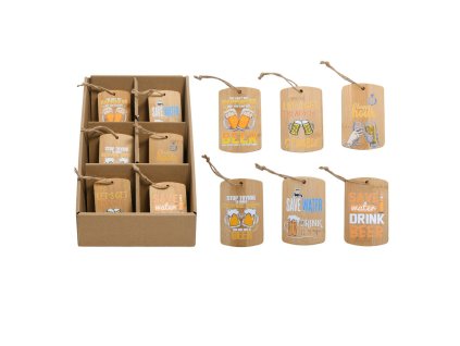 Bambusový otvírák na lahve s vtipným nápisem 9 × 6 cm, mix motivů, Mercury