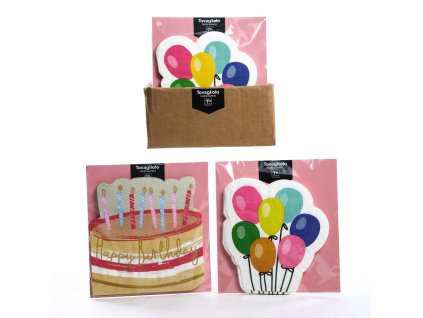 Papírové party ubrousky 33 × 33 cm, 15 ks, mix motivů, Mercury