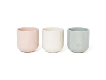 Keramický šálek na kávu Lines 100 ml, mix barev, Mercury