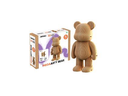 XL 3D puzzle MEGA ARTY BEAR z eko-kartonu