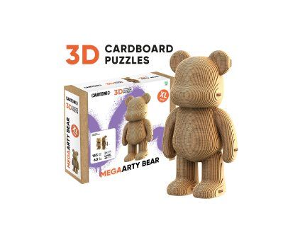 XL 3D puzzle MEGA ARTY BEAR z eko-kartonu