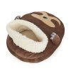190428 5 zahrivac nohou sloth bez elektriny hnedy polyester balvi