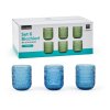 Sada 6 sklenic na vodu Blue 250 ml 7,5 × 9,5 cm, Mercury