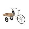 Dekorativní stojan na květiny tříkolové kolo kov a dřevo 151 × 56 × 89 cm, Mercury