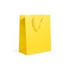 Papírová dárková taška žlutá 210 g s háčkem 26 × 13,5 × 32,5 cm, Mercury