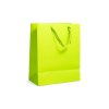 Papírová dárková taška zelená 210 g s háčkem 26 × 13,5 × 32,5 cm, Mercury