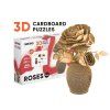 3D Puzzle skládačka Cartonic Růže, z eko-kartonu