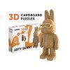 3D Puzzle skládačka Cartonic Arty Bunny, z eko-kartonu