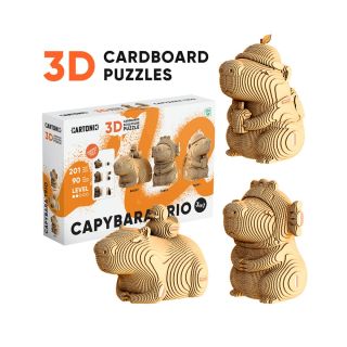 Capybara TRIO je NOVINKA 🔥 od Cartonic, která přináší tři kartonové 3D modely v jednom balení. CARPY, BUDDY a TAPPY mají...