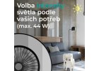 Stropní ventilátor se světlem 11056BR Vega, černá - volba intenzity světla