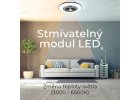 Stropní ventilátor se světlem 11056BR Vega, černá - osvětlení 2v1