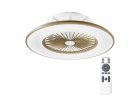 Stropní ventilátor se světlem 11056CR Vega, kávově hnědá