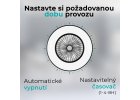 Stropní ventilátor se světlem 11056BR Vega, černá - volba doby provozu