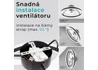 Noaton 16050B Atria, černá - instalace