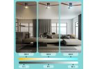 Noaton 15132BD Zoya, tmavě hnědá, stropní ventilátor se světlem - stmívání